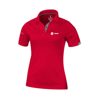 Kiso short sleeve Women's Cool Fit Polo - Red